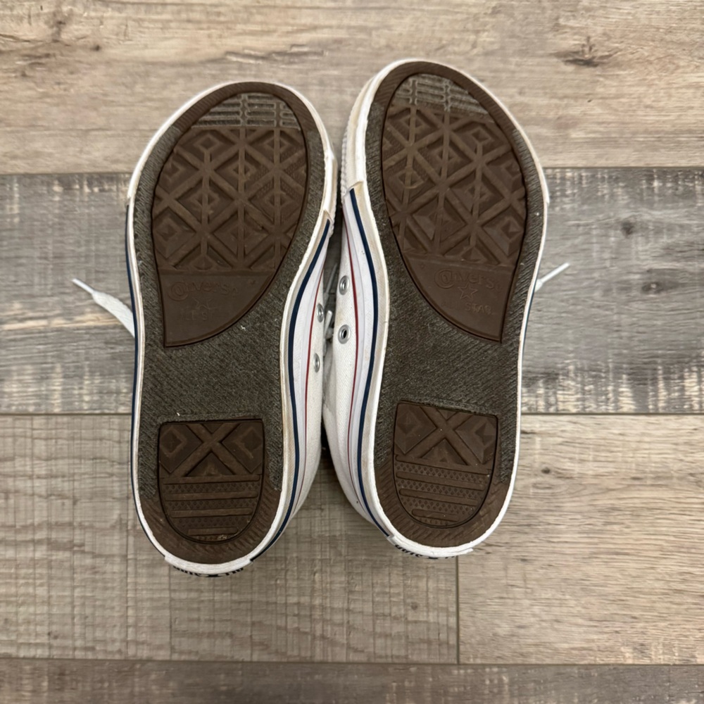 Converse Kids White and Red Sneakers - Picture 4 of 5